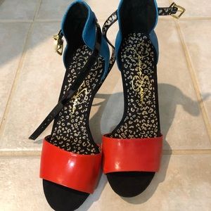 Colored Block Heels (New) without tag